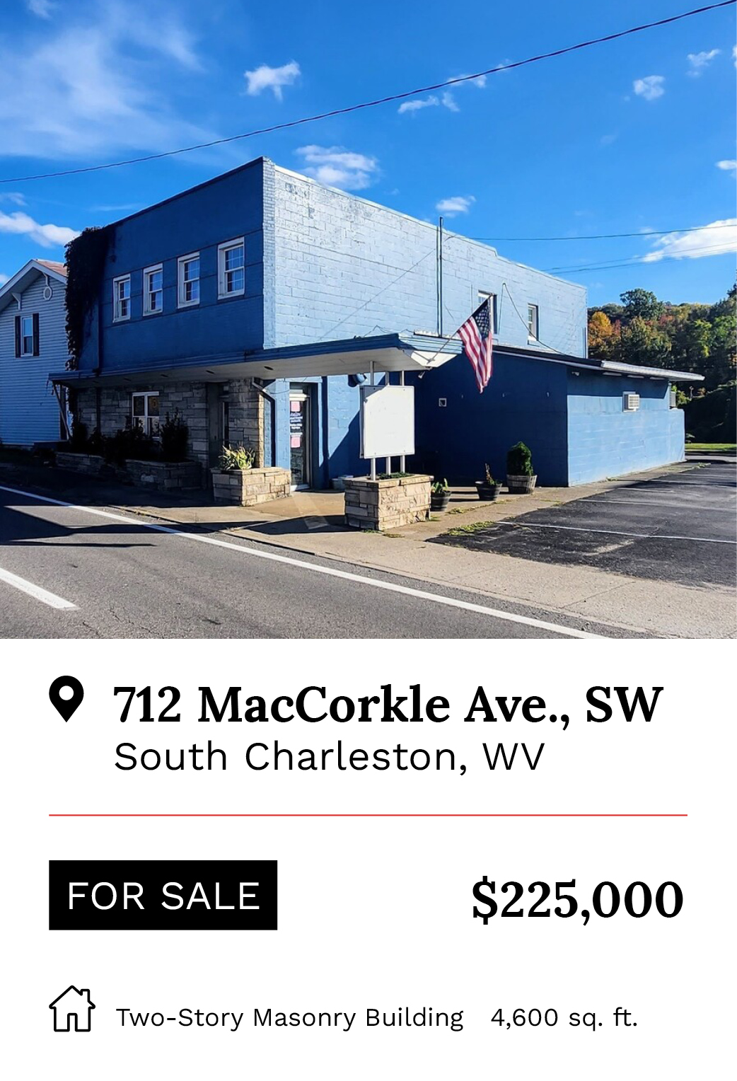 712 MacCorkle Ave., SW South Charleston WV